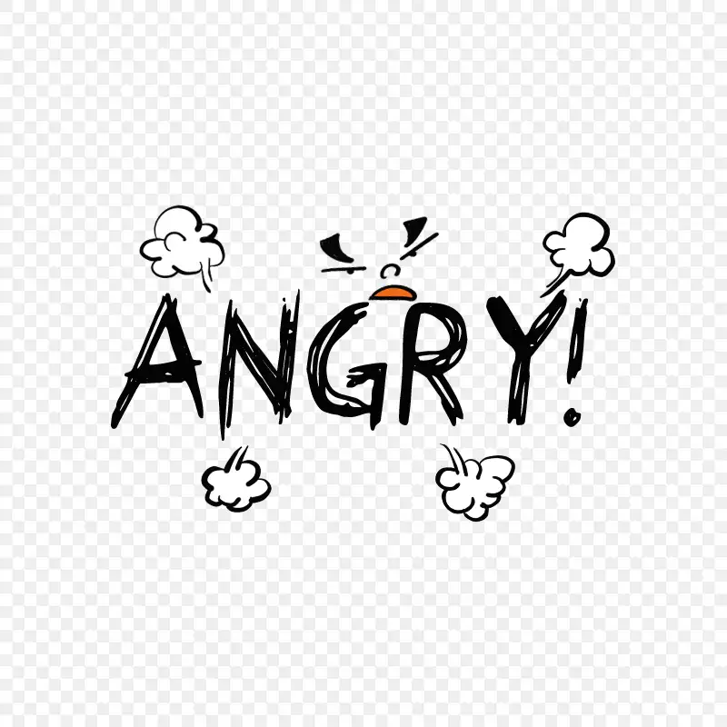 生气愤怒表情angry