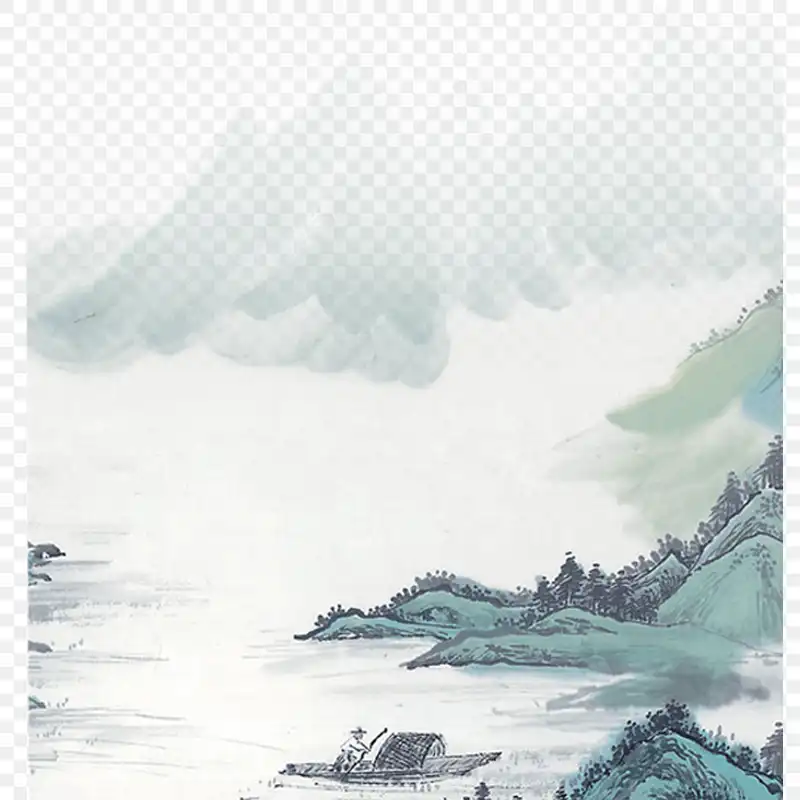 中国风山水画