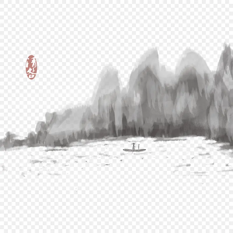 中国风水墨山水画