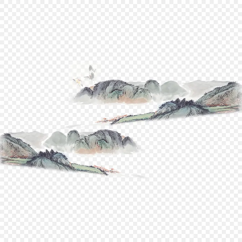 中国风山水画