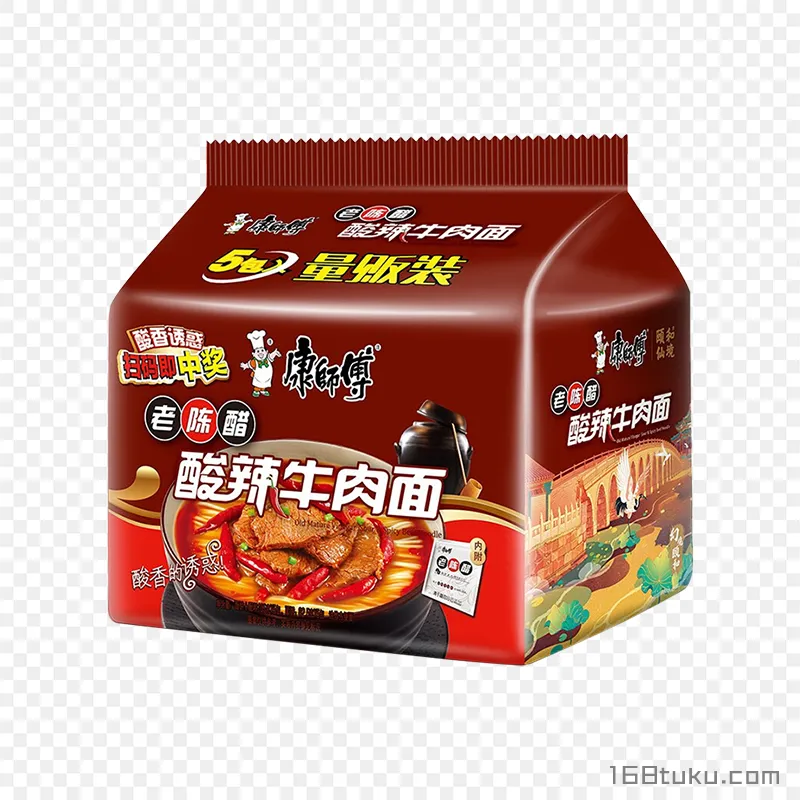 康师傅老陈醋酸辣牛肉面方便面泡面